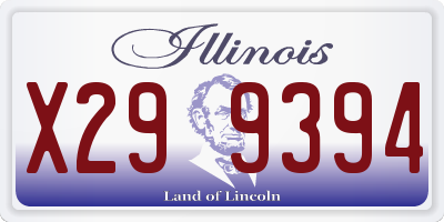 IL license plate X299394