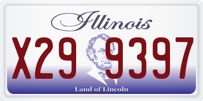 IL license plate X299397