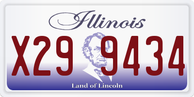 IL license plate X299434