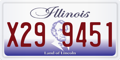 IL license plate X299451