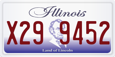 IL license plate X299452