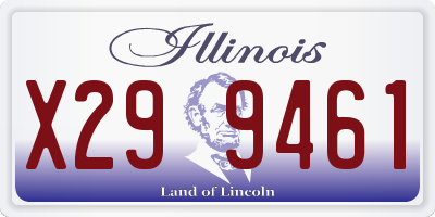 IL license plate X299461