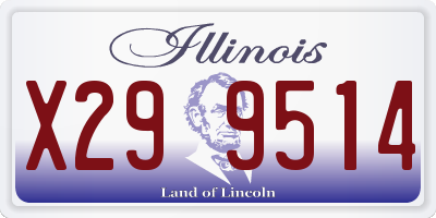IL license plate X299514