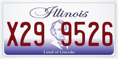 IL license plate X299526