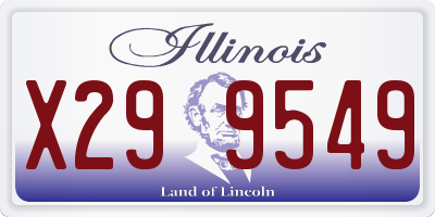 IL license plate X299549