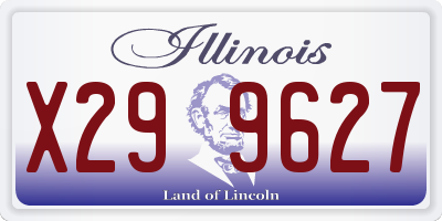 IL license plate X299627