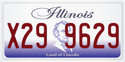 IL license plate X299629