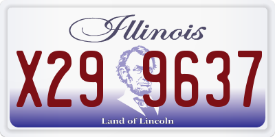 IL license plate X299637