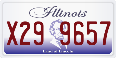 IL license plate X299657