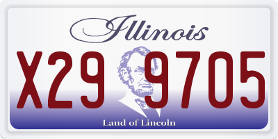 IL license plate X299705