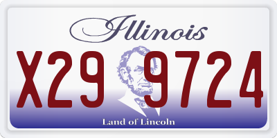 IL license plate X299724
