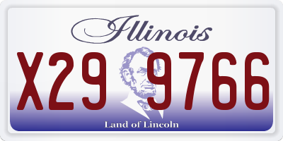 IL license plate X299766