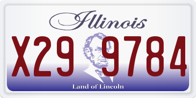IL license plate X299784