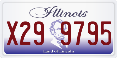 IL license plate X299795