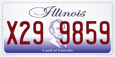 IL license plate X299859