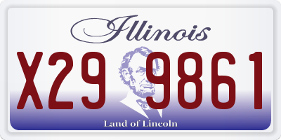 IL license plate X299861