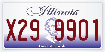IL license plate X299901