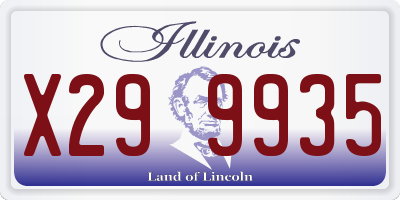 IL license plate X299935