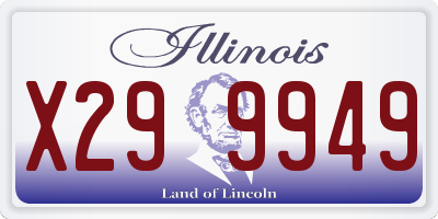 IL license plate X299949