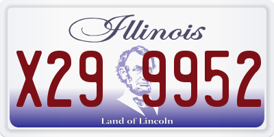 IL license plate X299952