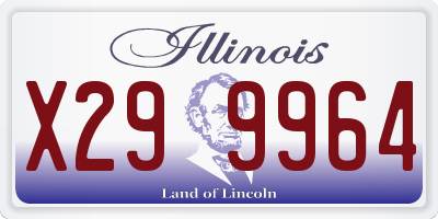 IL license plate X299964
