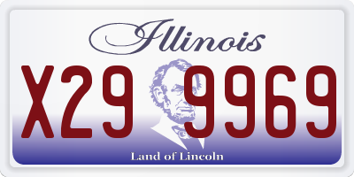 IL license plate X299969