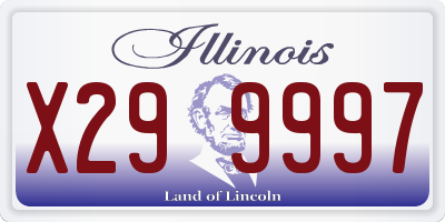 IL license plate X299997