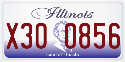 IL license plate X300856