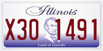 IL license plate X301491