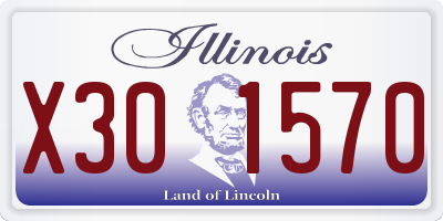 IL license plate X301570