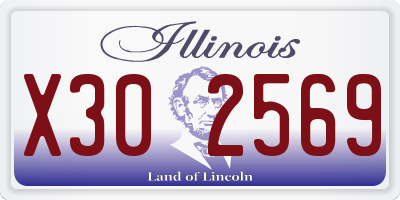 IL license plate X302569