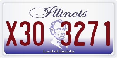 IL license plate X303271