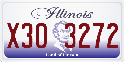 IL license plate X303272