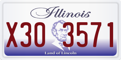 IL license plate X303571
