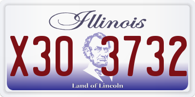 IL license plate X303732