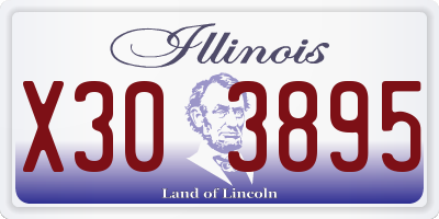 IL license plate X303895