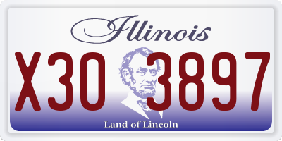 IL license plate X303897