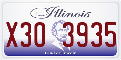 IL license plate X303935