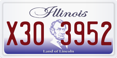 IL license plate X303952