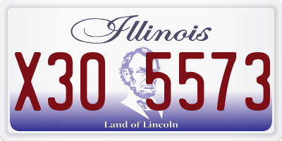 IL license plate X305573