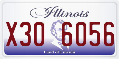 IL license plate X306056