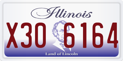 IL license plate X306164