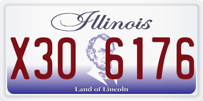 IL license plate X306176