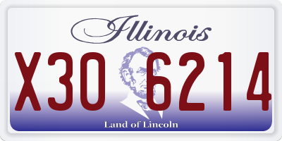 IL license plate X306214