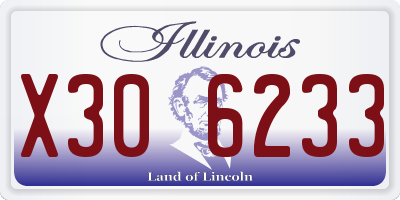 IL license plate X306233