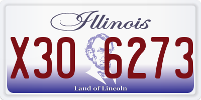 IL license plate X306273