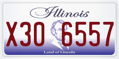 IL license plate X306557