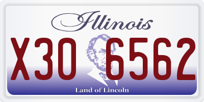IL license plate X306562