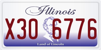 IL license plate X306776