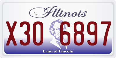 IL license plate X306897